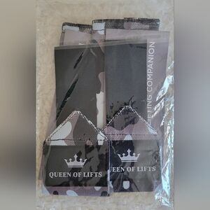 New TECEUM 12" Black Camo Wrist Wraps Queen of Lifts Camouflage Lifting Straps.